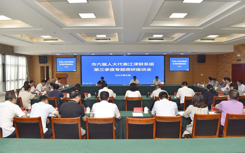 市六届人大代表江津联系组开展第三季度专题调研活动