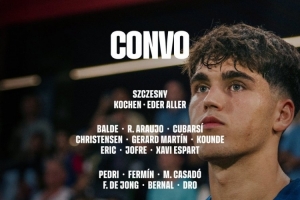 巴萨对阵赫罗纳名单：亚马尔、费尔明在列，莱万、费兰等多人缺席