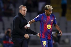 弗里克：大胜为国家德比奠定信心，亚马尔将以百分百状态出战皇马