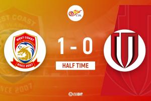 半场-德尔加多后场失误阿齐兹助攻戴维森破门 蓉城暂0-1西海岸