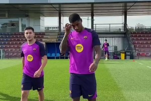 寿星拉什福德❤巴萨队内为他举行“特殊的”仪式