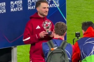 利物浦1-0皇马，麦卡利斯特打入全场唯一进球获得全场最佳